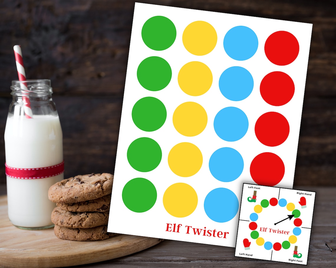 Elf Twister | Christmas Elf Activity | Holiday Elf Ideas, Props and ...