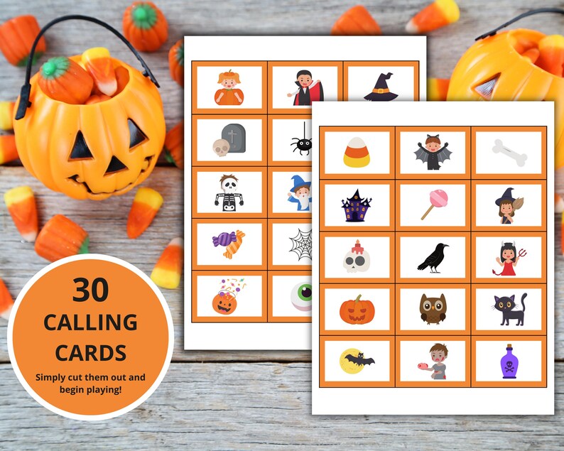 Halloween Bingo | Halloween Activities and Games | Printable Activities for Families and Kids | Halloween Games | Instant Download image 3