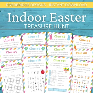 Indoor Easter Treasure Hunt For Older Kids | Easter Scavenger Hunt | Easter Activity for Kids and Teens | Easter Games | Easter Puzzles