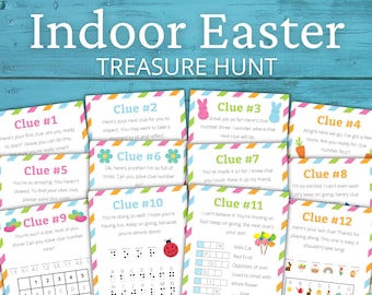 Indoor Easter Treasure Hunt For Older Kids | Easter Scavenger Hunt | Easter Activity for Kids and Teens | Easter Games | Easter Puzzles