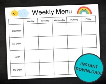 Printable Weekly Planner - Etsy