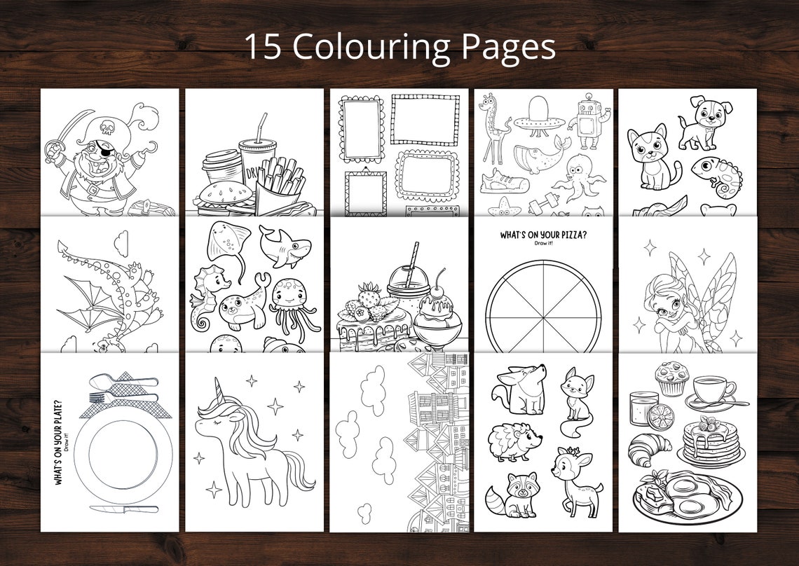Restaurant Activity Bundle Printable Activities for Families - Etsy