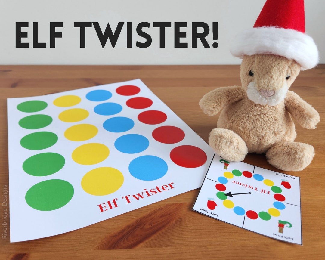 Elf Twist Game Printable Printable Elf Activity Instant 