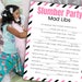 Slumber Party Mad Libs | Printable Sleepover Games for Kids and Teens | Pajama Party Activities ...