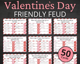 Valentinstag Freundschaftsspiel | Druckbare Valentinstag Aktivität für Kinder und Erwachsene | Valentinstag Trivia | Galentine's Day Gesellschaftsspiel