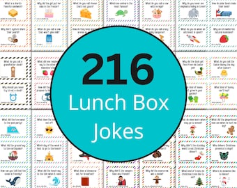 Lunch Box Jokes for Kids | Joke of the Day | Back to School Riddles | Lunchbox Joke Bundle | Lunch Box Notes for Kids | Teacher Jokes