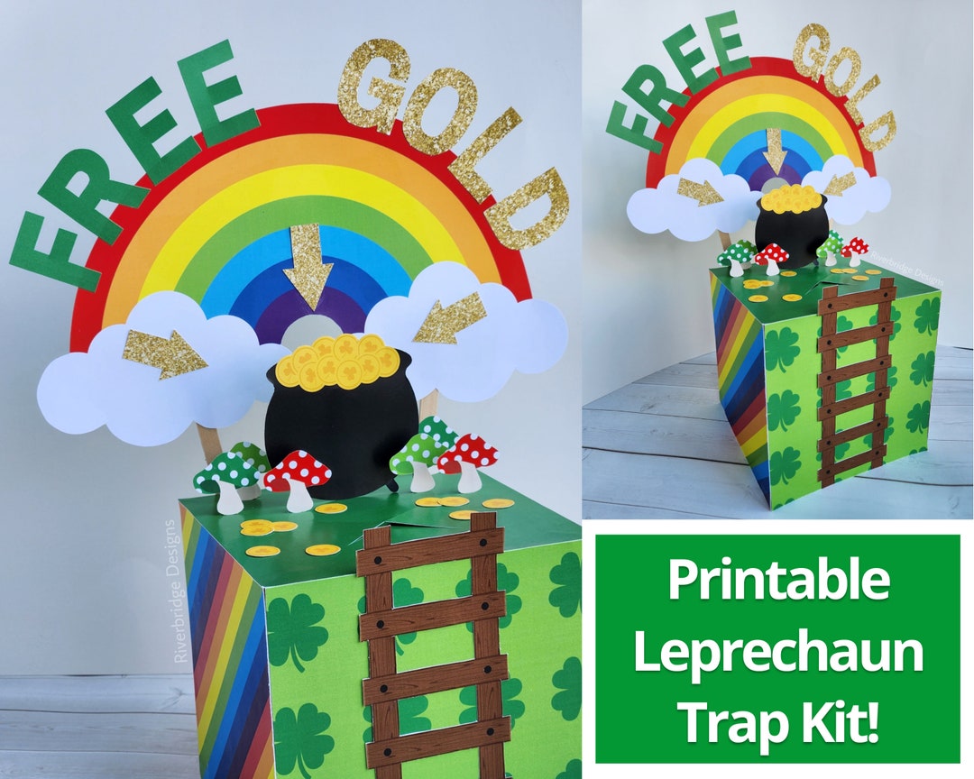 Printable Leprechaun Trap Kit St. Patrick's Day Activity