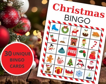 Christmas Bingo | Christmas Party Game | Printable Activities for Families and Kids | Holiday Party | Winter Bingo | Instant Download