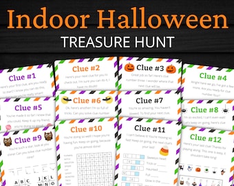 Indoor Halloween Treasure Hunt For Older Kids | Halloween Scavenger Hunt | Halloween Activity for Kids and Teens | Games and Puzzles