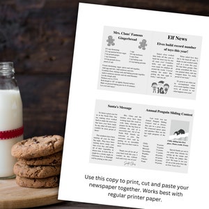 Elf Newspaper | Christmas Elf Activity | Holiday Elf Ideas, Props and ...