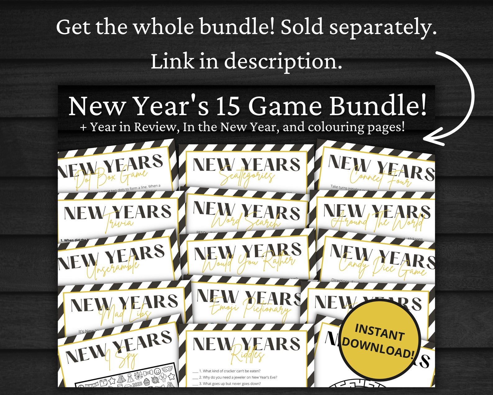 New Year's Eve Emoji Pictionary Printable New Year's - Etsy