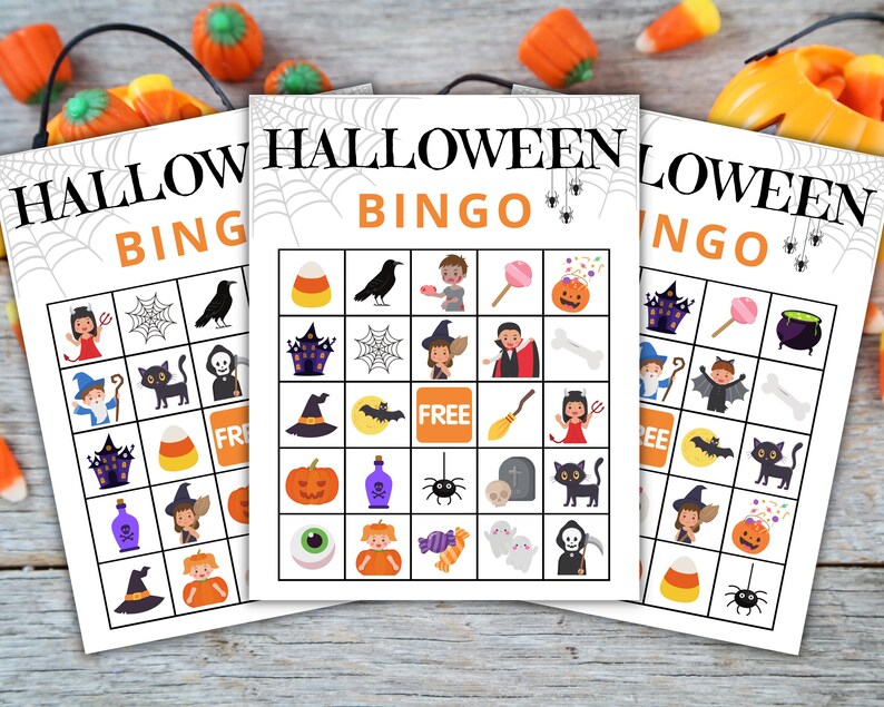 Halloween Bingo | Halloween Activities and Games | Printable Activities for Families and Kids | Halloween Games | Instant Download image 2