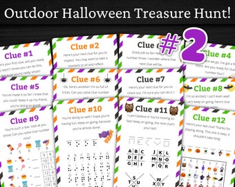 Outdoor Halloween Treasure Hunt #2 For Older Kids | Halloween Scavenger Hunt | Halloween Activity for Kids and Teens | Games and Puzzles