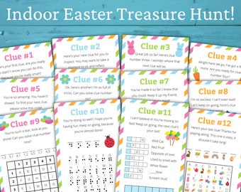 Indoor Easter Treasure Hunt For Older Kids | Easter Scavenger Hunt | Easter Activity for Kids and Teens | Easter Games | Easter Puzzles