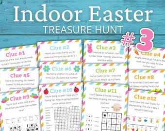 Indoor Easter Treasure Hunt #3 For Older Kids | Easter Scavenger Hunt | Easter Activity for Kids and Teens | Easter Games | Easter Puzzles