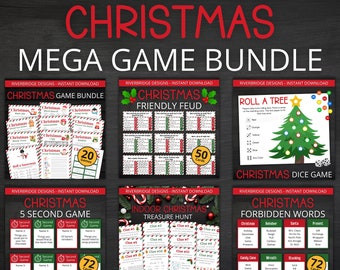 Christmas Mega Game Bundle | Printable Christmas Games For Kids and Adults | Party Games and Activities | Family and Classroom Games