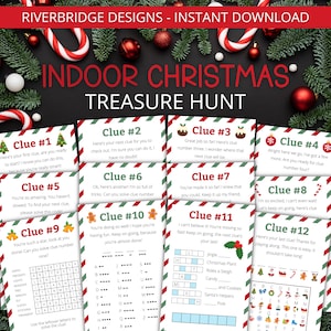 Indoor Christmas Treasure Hunt For Older Kids | Christmas Scavenger Hunt | Christmas Activity for Kids and Teens | Games and Puzzles