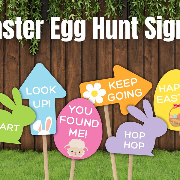Easter Egg Hunt Sign - Etsy