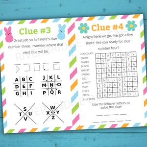 Outdoor Easter Treasure Hunt 2 For Older Kids Easter Scavenger Hunt Easter Activity for Kids and Teens Easter Games Easter Puzzles image 4