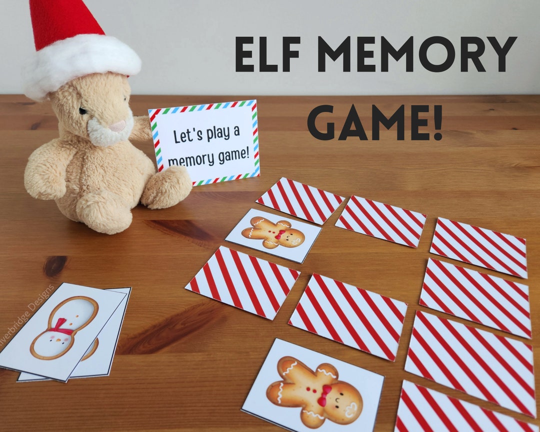 Elf Memory Game | Christmas Elf Activity | Holiday Elf Ideas, Props and ...