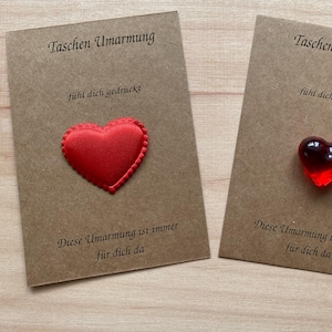 Herzen der Liebe Pocket Hug- Taschen Umarmung/Postkarte Anhänger/Geschenke für Lieblingsmenschen/ Erzieherin/Freunde/ Kollegen/ Eltern/