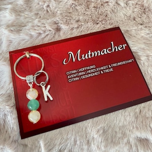 Personalisierte Mutmacher-Karte mit Schlüsselanhänger – Geschenk zur Aufmunterung, Motivation oder als liebevolle Erinnerung
