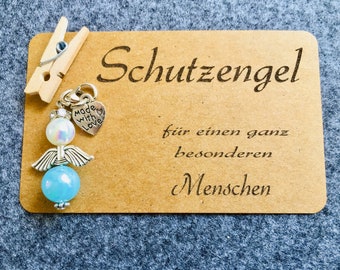 Schutzengel, Glücksengel Schlüsselanhänger für einen besonderen Menschen Geschenk Glücksbringer Geburtstagsgeschenk Weihnachten Muttertag