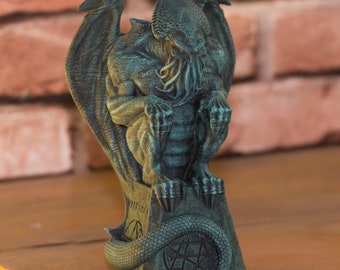 Call of cthulhu statue, H.P. Lovecraft, Great Old Ones figurines, Cthulhu decor, Horror book statue