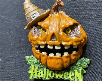 Aimant de réfrigérateur de citrouille d'Halloween Home Decor, meilleur cadeau pour Halloween, décoration d'Halloween, citrouille d'Halloween