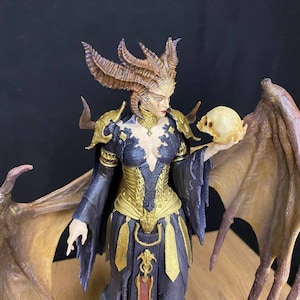 Lilith Statue, Handmade Painting Lilith Figurines, 3d Printed Statue, Goddess Statue