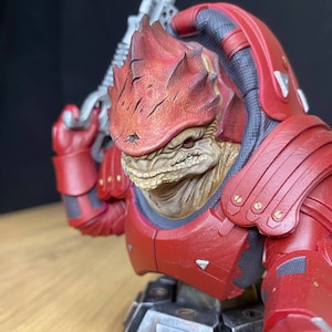 Mass Effect Urdnot Wrex Statue, Mass Effect 2 Figurines, Urdnot Wrex Bust