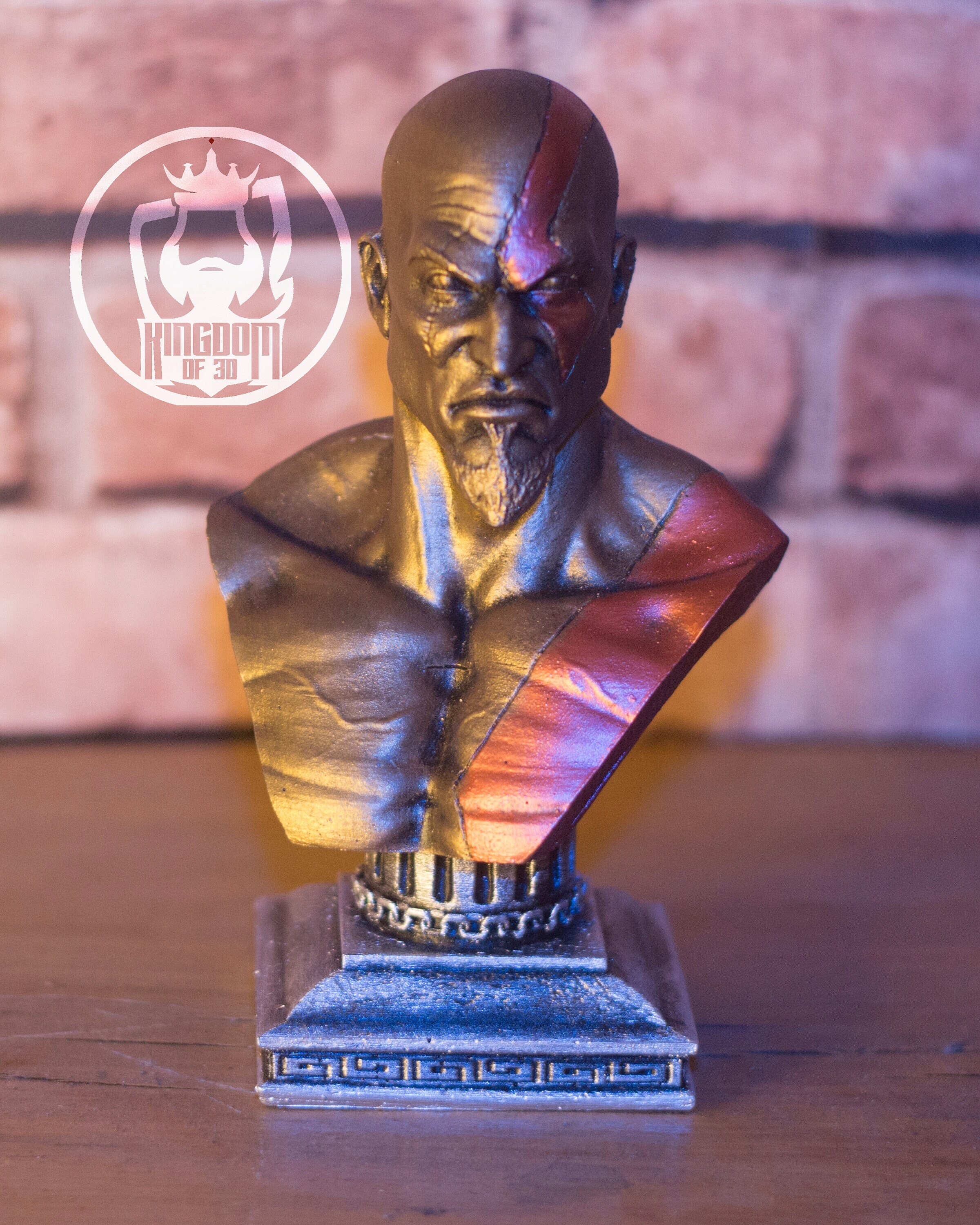 God of War Kratos Bust Kratos Statue Video Games Gift Etsy Canada
