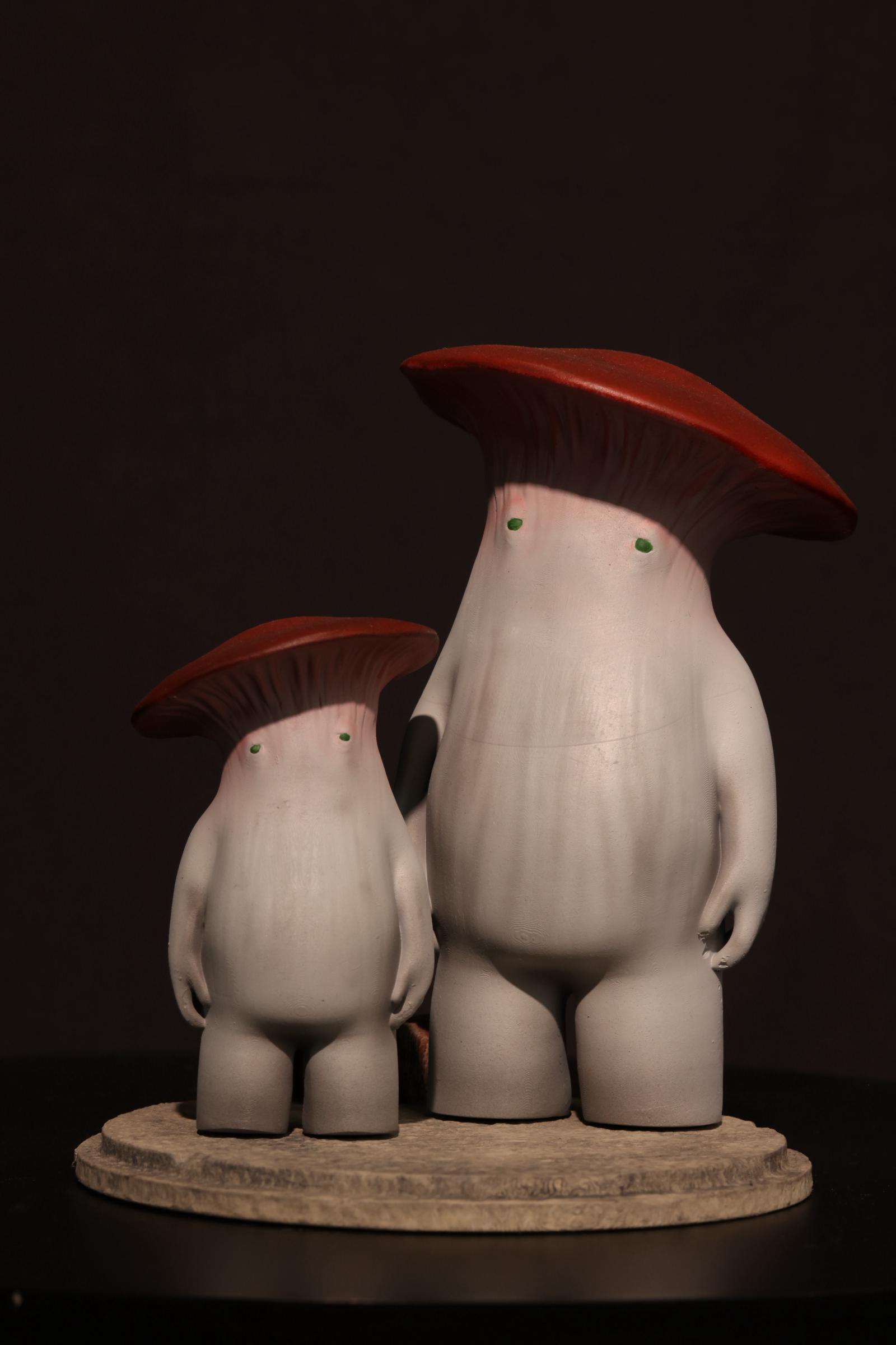 私が作ったキノコMan ダークソウル キノコ人間のフィギュア、キノコ人間の像、ゲーマーへの