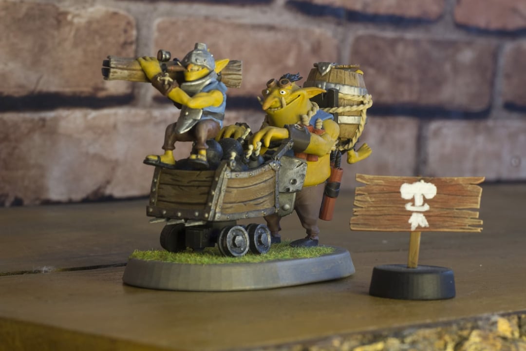 Dota 2 Statue Figurines, Techies Collectible Art, Techies
