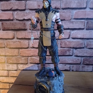 Mortal Kombat Scorpion Statue 15&#39;&#39;, Scorpion figurines, home decoration, Table top decor