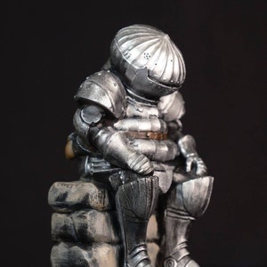 Dark Souls figure, Onion knight Statue, Siegmeyer of Catarina figure, Handmade Painting, Video Games Gift, collectible statue, Great Quality image 4