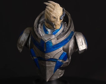 Mass Effect Statue, Garrus Vakarian Bust, Collectible Handmade Art, Garrus figurines