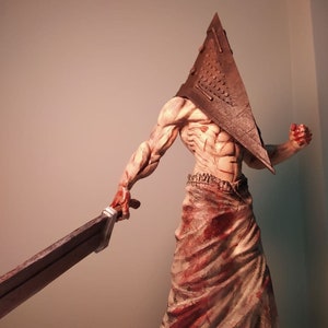 Silent hill pyramid head statue,12'', horror decor