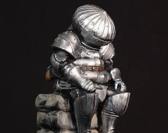 Dark Souls Figur, Zwiebelritter Statue, Siegmeyer von Catarina Figur, handgefertigte Malerei, Videospiele Geschenk, Sammlerstück, große Qualität