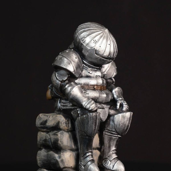 Figurine Dark Souls, statue de chevalier Oignon, figurine Siegmeyer de Catarina, peinture faite main, cadeau de jeux vidéo, statue de collection, grande qualité