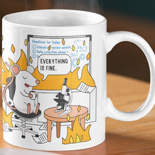 Burning Laboratory Mug Biology Mug Biology Major Gift Etsy