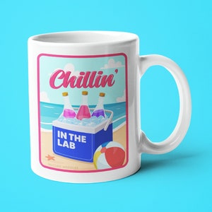 Chillin&#39; in the lab mug | Laboratory technician gift, Medical technologist gift, Biology mug, Science mug, Chemistry gift, Grad student gift