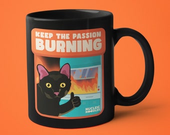 Keep the passion burning mug | Graduate student gift, Science mug, Science gift, Biology mug, Biology gift, Chemistry mug, Chemistry gift