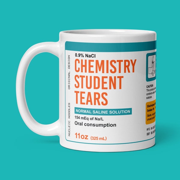 Chemistry student tears mug | Science mug, STEM gift, Chemistry teacher gift, Professor gift, Student gift, Chemist gift, Chemistry major