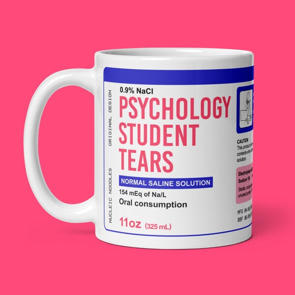 Psychology student tears mug | Psychology major gift, Future psychologist mug, Professor gift, Psychiatrist gift, Doctor of Psychology