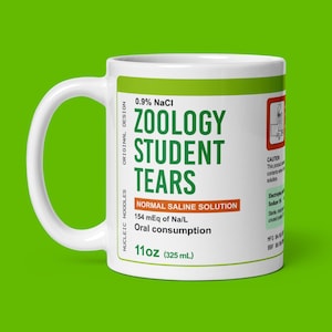 Zoology student tears mug | Zoologist gift, Zoology major gift, Biology major gift, Biologist gift, Science teacher gift, Graduation gift