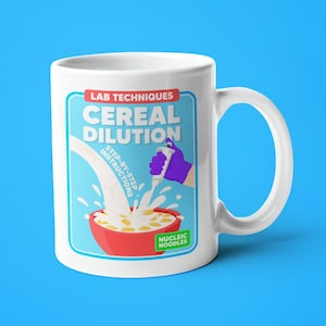Cereal dilution mug | Science mug, Microbiology gift, Biology gift, Biochemistry gift, Chemistry gift, Chemistry mug, Science teacher gift