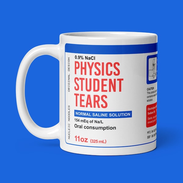 Physics student tears mug | Science mug, Physics mug, Tears of my physics student mug, Physics teacher gift, Professor gift, Student gift