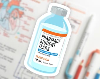 Pharmacy Student Tears sticker | Medical sticker, Pharmacy sticker, Pharmacy student sticker, Nursing sticker, Doctor sticker, Student gift