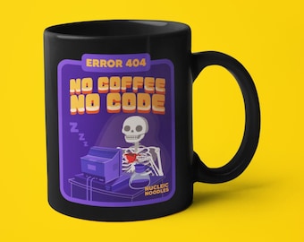 No coffee, no code mug | Funny coding mug, Computer science gift, Coffee lover gift, Software engineer gift, Developer mug, Programmer mug